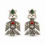 Load image into Gallery viewer, silver earrings with topaz stone