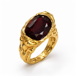 Load image into Gallery viewer, Gold Plated Silver with Garnet