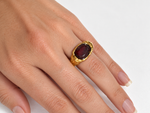 Load image into Gallery viewer, Gold Plated Silver with Garnet