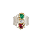 Load image into Gallery viewer, Mosaic Cluster Statement Ring