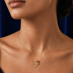 Load image into Gallery viewer, Rose Heart Name Necklace