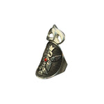 Load image into Gallery viewer, silver ring with enamel from dream garden collection