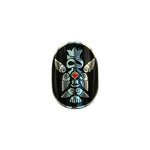 Load image into Gallery viewer, silver ring with enamel from the dream garden collection