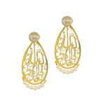 Load image into Gallery viewer, gold earrings with pearls