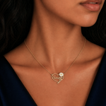 Load image into Gallery viewer, Daisy Heart Name Necklace