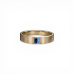 Load image into Gallery viewer, Dual Sapphire Baguette Ring