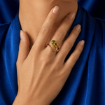 Load image into Gallery viewer, Olive Pear Wrap Ring