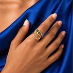Load image into Gallery viewer, Olive Pear Wrap Ring