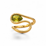 Load image into Gallery viewer, Olive Pear Wrap Ring