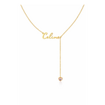 Load image into Gallery viewer, Script Lariat Name Necklace