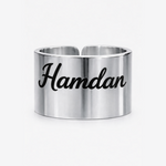 Load image into Gallery viewer, Script Name Cuff Ring