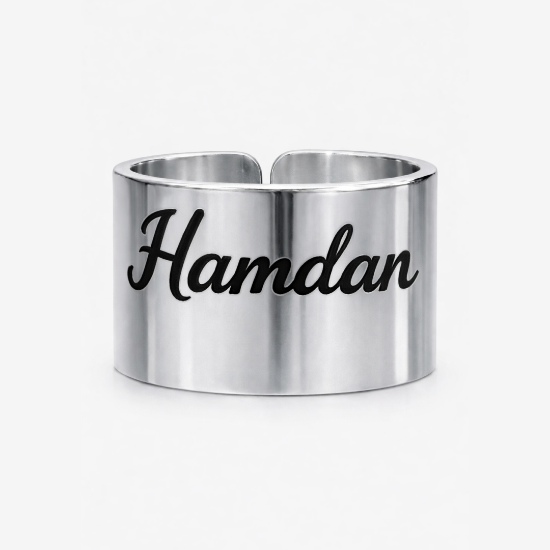 Script Name Cuff Ring